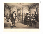 Interior of the Railway Carriage of the Queen (Interieur du Carosse de la Reine), 1844 by Jules David