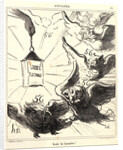 Gare la lumière!, 1870 by Honoré Daumier