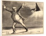 M. Babinet se decidant à ... eteindre ... le soleil, 1857 by Honoré Daumier