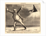 M. Babinet se decidant à ... eteindre ... le soleil, 1857 by Honoré Daumier