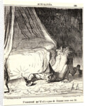 S'Assurent Qu'il n'y a pas de Fenians sous son Lit, 1866 by Honoré Daumier