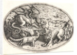 Lion, Dragon and Fox Quarrelling, ca. 1470-1490 by Anonymous