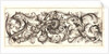 Plate 4 from the set of Twelve Ornament Friezes, ca. 1670 by Domenico Bonavera
