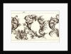 Plate 8 from the set of Twelve Ornament Friezes, ca. 1670 by Domenico Bonavera