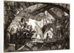 Prisoners on a Projecting Platform, 1761 by Giovanni Battista Piranesi