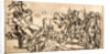 Stoning of Two Figures Tied to a Stake, 18th century by Anonymous