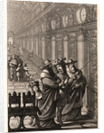 Roger, with Cardinals, in a Picture Gallery, ca. 1657 by Abraham Bosse