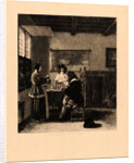 Two Ladies and Two Gentlemen in an Interior by Daniel Charles Marie Mordant