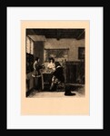 Two Ladies and Two Gentlemen in an Interior by Daniel Charles Marie Mordant
