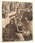 Vegetable Market (Marché aux légumes, à Pontoise), 1891 by Camille Pissarro