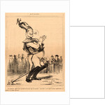 Un homme poursuivi...par la même mouche.., 1854 by Honoré Daumier