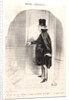 Heavens! After three months of absence, I find that my wife has moved out by Honoré Daumier