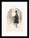 Heavens! After three months of absence, I find that my wife has moved out by Honoré Daumier