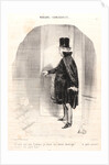 Heavens! After three months of absence, I find that my wife has moved out by Honoré Daumier