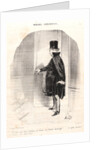 Heavens! After three months of absence, I find that my wife has moved out by Honoré Daumier