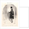 Heavens! After three months of absence, I find that my wife has moved out by Honoré Daumier