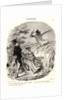 We are stupid to be so afraid—it is nothing but a horrible scarecrow—I thought it was my husband by Honoré Daumier