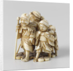 Netsuke, A group of five persons by Anonymous