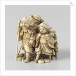 Netsuke, A group of five persons by Anonymous