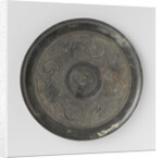 Mirror decorated with four monkeys by Anonymous