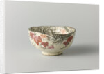 Tea bowl with a backdrop of pine, maple leaves and snow by Anonymous