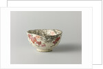 Tea bowl with a backdrop of pine, maple leaves and snow by Anonymous