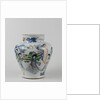 Big polychrome balusterpot with music-making ladies by Anonymous