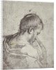 A Mourning Head by Michelangelo