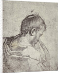 A Mourning Head by Michelangelo