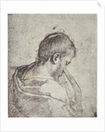 A Mourning Head by Michelangelo