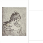 A Mourning Head by Michelangelo