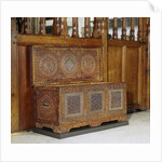 Chest in certosina technique, decorated with intarsia of ebony and ivory by Anonymous