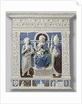Altarpiece with the Virgin and Child Enthroned entre Saint Jerome and Saint Nicholas of Myra by Anonymous