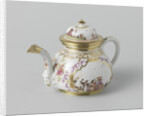 Teapot with lid, multicolor painted with chinoiserie, Meissener Porzellan Manufaktur, c. 1725 - c. 1730, Meissen Germany by Meissener Porzellan Manufaktur