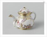 Teapot with lid, multicolor painted with chinoiserie, Meissener Porzellan Manufaktur, c. 1725 - c. 1730, Meissen Germany by Meissener Porzellan Manufaktur