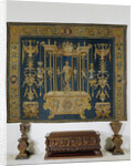 Grotesk Carpet with Hercules, Master of Geometric mark by Perino del Vaga