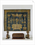 Grotesk Carpet with Hercules, Master of Geometric mark by Perino del Vaga