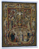 Christ and the woman taken in adultery, in a cartouche and a grotesque decor by Anonymous