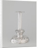 Candlestick with stem and a curved base with eight ovals and Godron by Anonymous