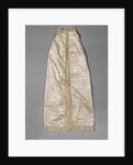 Baptism Robe of cream-colored silk damask and lined with cream-colored Chinese silk, trimmed with a strip of Binche Lace by Anonymous