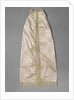 Baptism Robe of cream-colored silk damask and lined with cream-colored Chinese silk, trimmed with a strip of Binche Lace by Anonymous