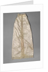 Baptism Robe of cream-colored silk damask and lined with cream-colored Chinese silk, trimmed with a strip of Binche Lace by Anonymous