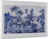 Plate, painted with chinoiserie decoration by Anonymous