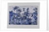 Plate, painted with chinoiserie decoration by Anonymous