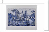 Plate, painted with chinoiserie decoration by Anonymous