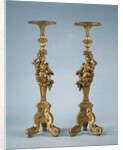 Two candle stands Torchères by Anonymous