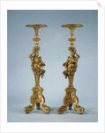 Two candle stands Torchères by Anonymous