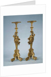 Two candle stands Torchères by Anonymous