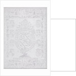 Napkin with the coat of arms of Count Maurice of Orange-Nassau by Paschier Lamertijn