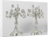Two candelabra, Koninklijke Utrechtsche Fabriek van Zilverwerken van C.J. Begeer by M.J. Lens